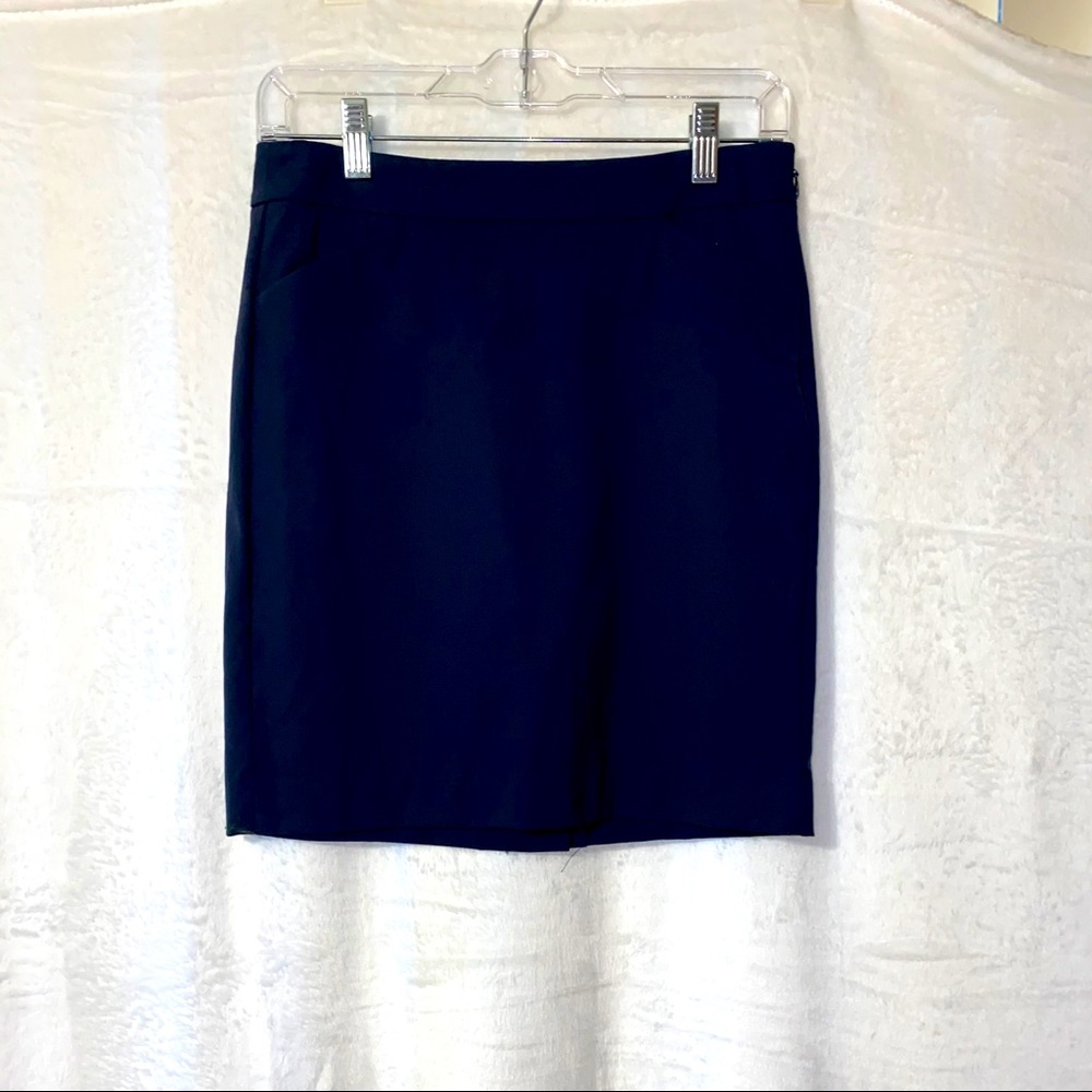 Navy Express Pencil Skirt